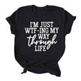 thumbnail image 1 of AMERTEER T-Shirts à Col Rond pour Femmes, Mode, Imprimés, Grande Taille, Manches Courtes, T-shirt Graphique, Hauts T-shirt pour Femmes, 1 of 3