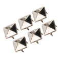 thumbnail image 3 of 100pcs Square Pyramid Studs, 4 Claw Metal Studs Punk Rivets for Clothing Shoe Leather Bag Jacket Crafts, 4 Prong Metal Nailhead Studs Spike Stud Leather Claw Rivets, 3 of 7
