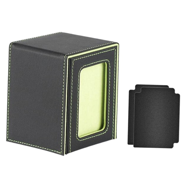 ziyahi Card Deck Box Organizer for Baseball Card Cards Collectible Collection Cards Green 79x70x102mm
