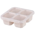 thumbnail image 2 of matoen Boîte à Collation Bento à 4 Compartiments, Contenants de Préparation de Repas Réutilisables pour Lunch pour Enfants et Adultes, Contenants de Rangement pour Aliments Divisés pour l'École, le Travail et les Voyages, 2 of 8