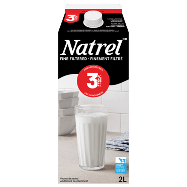 Natrel Finement Filtré 3,25 % Lait Homogénéisé 2L
