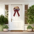 thumbnail image 4 of Nœud de Décoration Festive à Carreaux Rouges et Blancs pour Événements et Fêtes, Anneaux de Porte, Célébrations de Mariage et Festivités des Fêtes, 4 of 6
