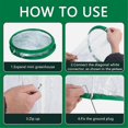 thumbnail image 3 of 2Pcs PVC Mini Greenhouse, 23.6 X 11.8inch Transparent Flower Plant Mini Greenhouse Cover, Portable Plant Protector, 3 of 4