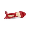 thumbnail image 4 of BLISSFUL STEP Women's Lace Up Platform Block Heel Sandals Red (Size 9), 4 of 8