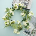 thumbnail image 3 of 2 Pcs Fleurs de Cerisier Artificielles Imitation Réaliste Rotin Fleurs de Cerisier Fausses Vigne de Cerisier Réutilisable Suspendue pour Jardin Maison, 3 of 8