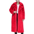 thumbnail image 2 of LOVZFMLL Jackets for Women's Button Pockets Bandage Solid Color Long Sleeve Loose Coat Medium Length Coat, 2 of 6