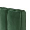thumbnail image 4 of Tête de Lit Double Réglable à Canaux Verticaux en Velours Écrasé Vert Émeraude, 4 of 5