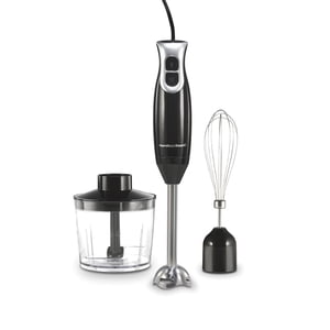 Hamilton Beach Immersion Blender with Stainless Steel Blades & 3 Attachments, 59745JC