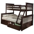 thumbnail image 1 of Mission Twin over Full Bunk Bed with Drawers, 1 of 3