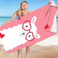 thumbnail image 2 of Sandproof Beach Blanket Lightweight Microfiber Beach Towel Super Lightweight Colorful Bath Towel Sandproof Beach Blanket Multi-Purpose Towel for Travel Swimming Pool 30X60 Inch, 2 of 4