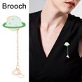 thumbnail image 4 of XZNGL Fashionable Earth Astronaut Creative brooches planet brooches, 4 of 9