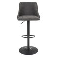 thumbnail image 4 of Tabouret Réglable en Hauteur Sylmar en Similicuir Charbon, 4 of 8