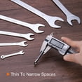 thumbnail image 4 of Unique Bargains 22mm 6-Point Thin Combination Wrench Double Ended Box and Open End Chrome Plated Steel, Silver 2Pcs, 4 of 7