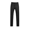 thumbnail image 1 of AherBiu Mens Dress Pants Pantalon Habillé pour Homme Taille Extensible devant Plat Grande Taille Coupe Ajustée Pantalon Extensible Classique Confortable, 1 of 3