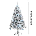 thumbnail image 3 of LSLJS Christmas Decorations, Snow Flocked Christmas Tree Premium Hinged Artificial Pines Tree,Metal Stand and 200-Lush Branch Tips Easy To Instal, 3 of 9