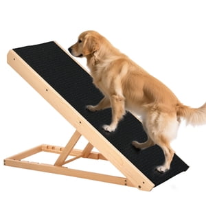 PawHut Ramp pour chien réglable pour le lit, Ramp pliable pour chien pour les grands chiens