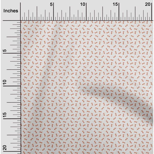 oneOone Polyester Lycra Fabric Fish Skeleton Ocean Decor Fabric Printed BTY 56 Inch Wide