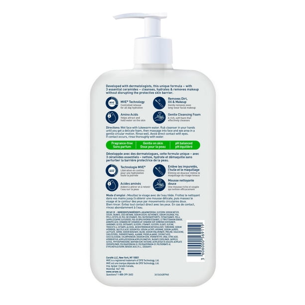 CeraVe Cream-to-Foam Cleanser, Hydrating Face Wash with Ceramides