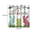 thumbnail image 3 of Easter Decorations Savings Pisexur Rustic Easter Shower Curtain Watercolor Rabbit Bunny Floral Bathroom Curtains Spring Holiday Bathroom Decor Washable Durable Fabric On Clearance, 3 of 6