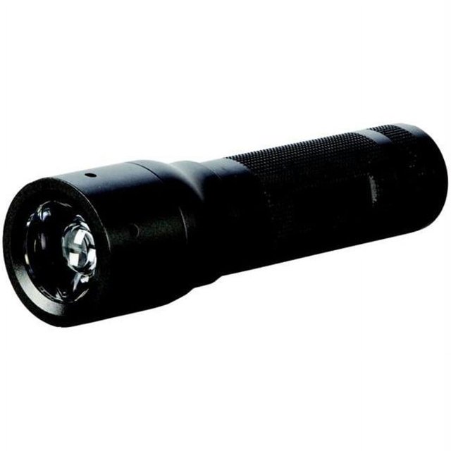 HP7 Flashlight à DEL de Mise au Point - HP8407CP par Coast, Doté d'Un Boîtier en Aluminium Noir durable avec une Longueur Compacte de 5,5 Pouces et un Diamètre de Tête de 1,4 Pouce. Offre 192 lumens de Lumière Réglable avec une Portée Efficace de 738 Pieds. Comprend un Système de Mise au Point Avancé pour la Transition entre un Faisceau d'Inondation Grand et un Faisceau Tacheté Focalisé à l'Aide d'Un Mécanisme à Tête Coulissante. Fonctionne avec un Interrupteur à Cycle Rapide en 3