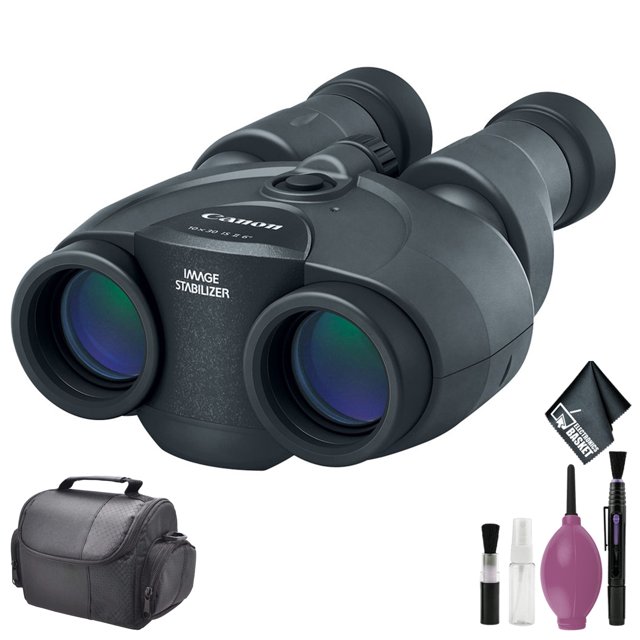 Canon 10x30 IS II Image Stabilisée Jumeau - Kit de Nettoyage - Étui Souple-Med (SLR + Objectifs) + Plus