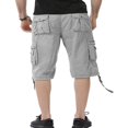 thumbnail image 4 of Button-Zipper Closure Cargo Shorts for Men with Pockets, 4 of 6