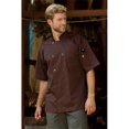 thumbnail image 1 of Uncommon Threads 0415-0201 Manteau de Chef à Manches Courtes Extra Petit Brun, 1 of 1