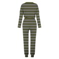 thumbnail image 4 of Plebaso Ensemble 2 Pcs Garçons Filles Tenues Rayées Manches Longues Col Rond Hauts Joggeurs Vêtements Décontractés Enfants, 4 of 5