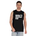 thumbnail image 1 of Inkmeso Printed Graphic World Okayest Dad€ T-Shirt For Mens Best Daddy Ever Gift T-Shirt, 1 of 7