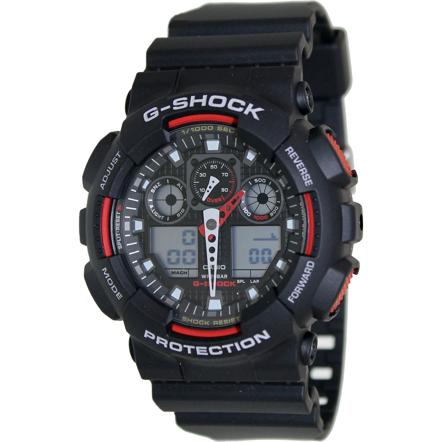Casio Men's G-Shock GA100-1A4 Digital Resin Quartz Sport Watch