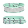 thumbnail image 1 of Dog Collar for Large Dogs  Rhinestones Dog Collar  Bling  Girl Dog Collars for Medium Dogs  Adjustable Suede Reflective Wide Dog Collars, 1 of 4