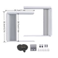 thumbnail image 3 of Adjustable Window AC Side Panels for Insulation, ABS Frame with PVC Louvers, Blocks Noise/Drafts, White, 3 of 4