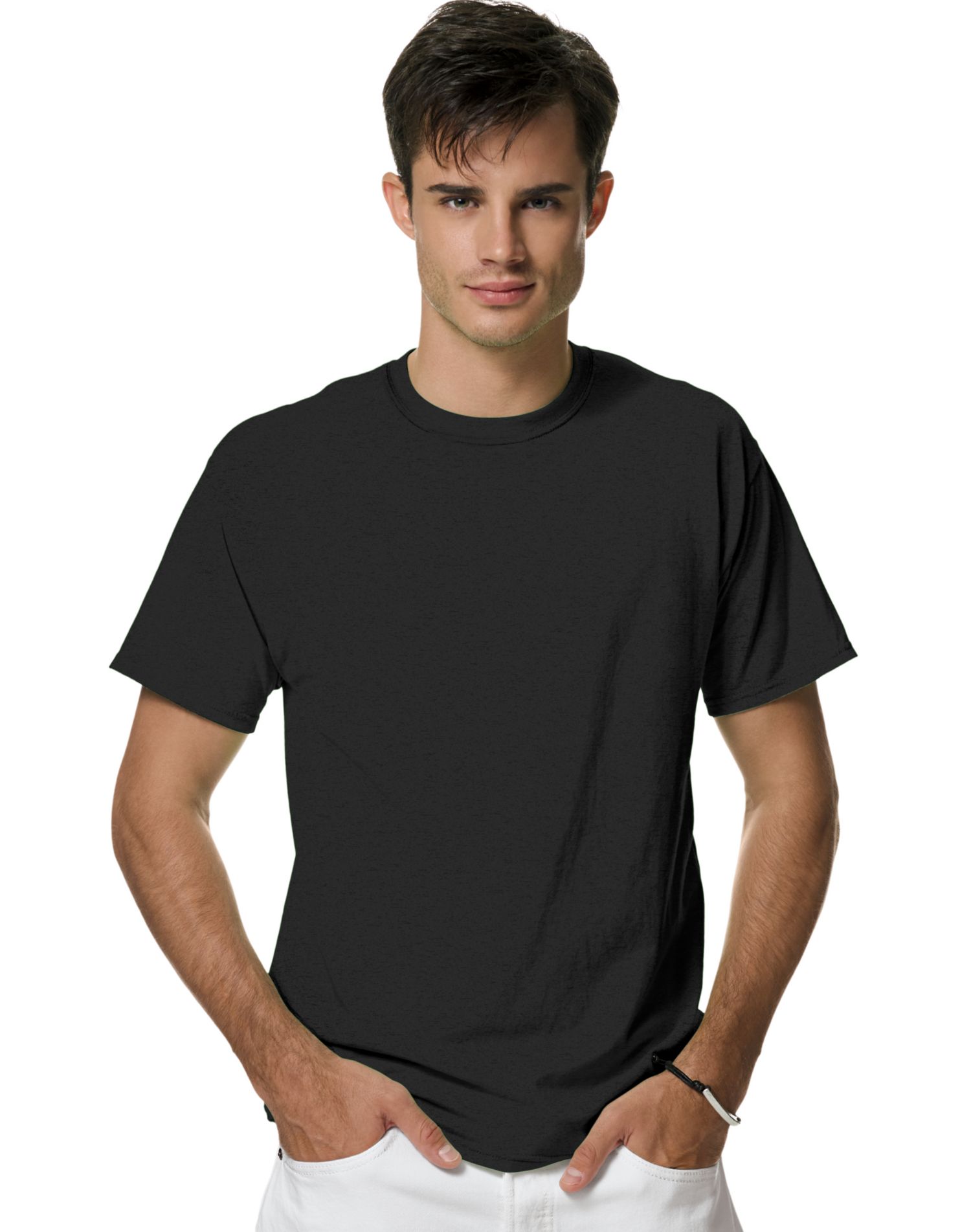 Hanes Adult X-Temp Unisex Performance T-Shirt, 2X, Black