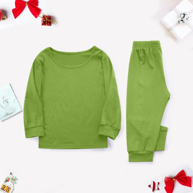 Noël Noël Ensemble Parent-Enfant Uni Vêtements d'Intérieur Pyjamas Ensemble Deux Pièces pour Enfant Pyjamas d'Halloween Enfants en Liquidation