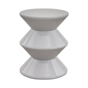 veasfak Sofa Stool Bedside End Table Hourglass Shape Accent Stool Small Night Stand Shoe Changing Seat for Nursery Bedroom Decoration 3 Tier