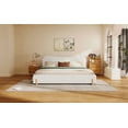 thumbnail image 4 of Noble House Modern minimalist upholstered bed, King size,white, 4 of 10