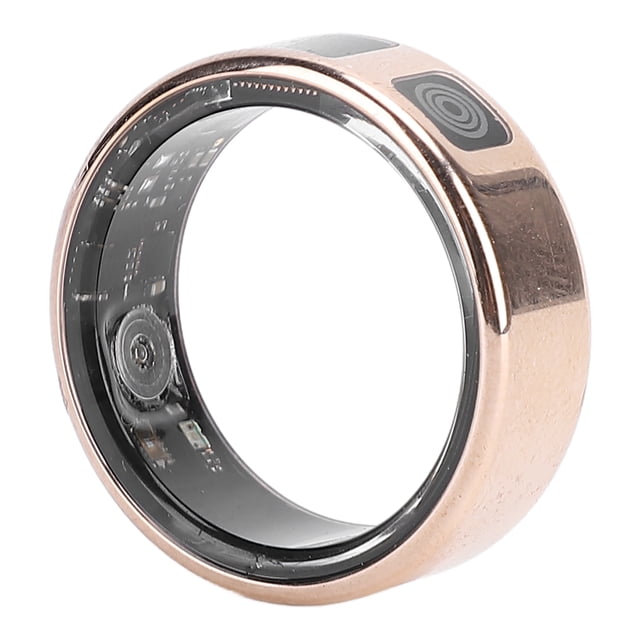 Sports Health Tracker Ring, Fitness Smart Ring Real Time Exercise Monitoring Stainless Steel IP68 Water Resistant Smart Ring for Parties 8 Inner Diameter 16mm/0.62in,9 Inner