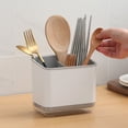 thumbnail image 3 of Drain Rack Kitchen Drying Organizer for Cutlery and Double Layer Removable Holder - Efficient Space Saving Rack for Kitchen Storage and Utensils, 3 of 6
