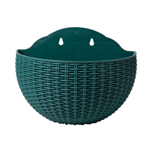 Oliegs Pot de Fleurs Semi-Circulaire en Forme de Canne, Support Mural Intérieur et Extérieur Sans Perçage pour Balcon