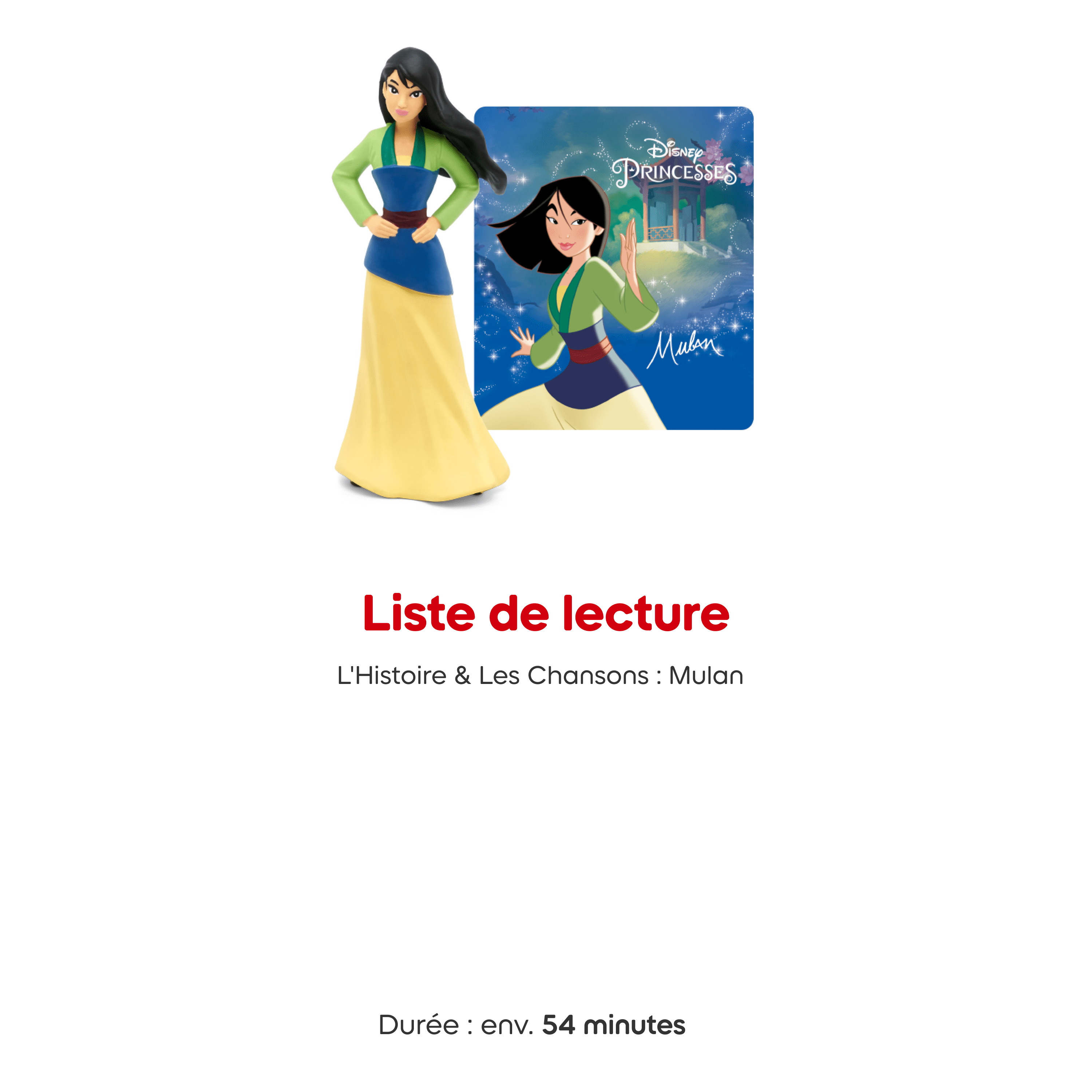 Figurine Audio pour la Toniebox - Mulan Disney Princesse (En Français)