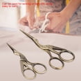 thumbnail image 2 of LYUMO Stainless Steel Scissors,Retro Bronze Stainless Steel Carving Crane Shape Two Sizes Sewing Scissors, Sewing Scissors, 2 of 9