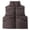 Coffee, variant on Boys Down Vest Winter Warm Padded Quilted Sleeveless Jacket with Stand Collar for Outdoor Activities