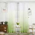 thumbnail image 2 of YZHM Gradient Sheer Curtain Tulle Window Treatment Voile Drape Valance 1 Panel Fabric, 2 of 4