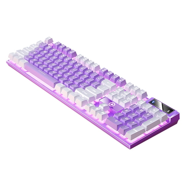 cpengpj Clearance Gaming Keyboard USB Wired Floating Keyboard Ergonomic Water Mechanical Feeling Keyboard -Slim LED Backlit Keyboard For Desktop