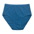 thumbnail image 1 of cfhntfmh Cotton Panties for Women Soft Stretch Mid Waisted Solid Color Briefs Breathable Ladies Full Coverage Underwear, 1 of 2