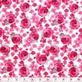 thumbnail image 2 of FABRIC CREATIONS blanc rose Painted Roses fat quarter 45 × 53 cm (18 × 21 in), 18x21, 2 of 2
