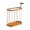 Orange, variant on Feltree Multi-Functional Sports Equipment Storage Cart with 360° Swivel Wheels for Yoga Mats, Basketballs, and Badminton Rackets