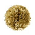 thumbnail image 2 of CHOK 5 Pcs Boules de Fleurs en Papier Doré 8” avec Pompons, 2 of 4