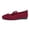Wine, variant on Wyzesi Navy Blue Sneakers for Women Ladies Fashion Solid Color Breathable Knitting Comfortable Flat Casual Shoes White Sneakers for Women Dressy Wide Christmas Sneakers for Women