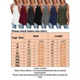 thumbnail image 2 of MAWCLOS Ladies T Shirts Plain Tank Tops Solid Color Vest Basic Vaction Sleeveless Cami Gray XL, 2 of 3